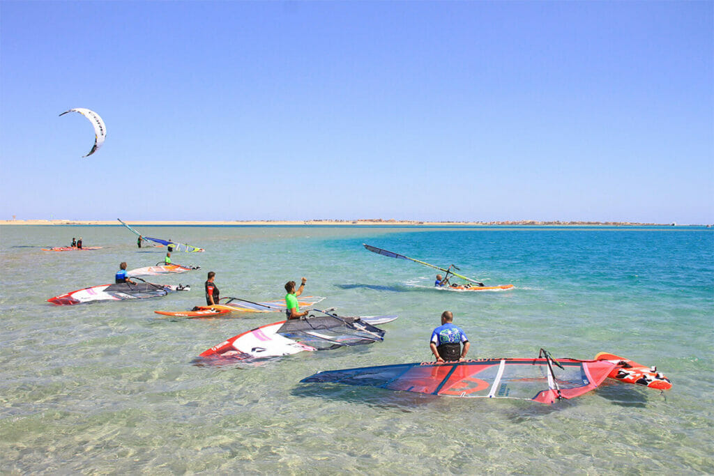 Windsurfkurs Situation am Meer