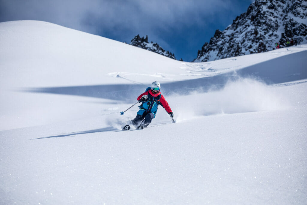 Stephan Goergl in Action in den Alpen