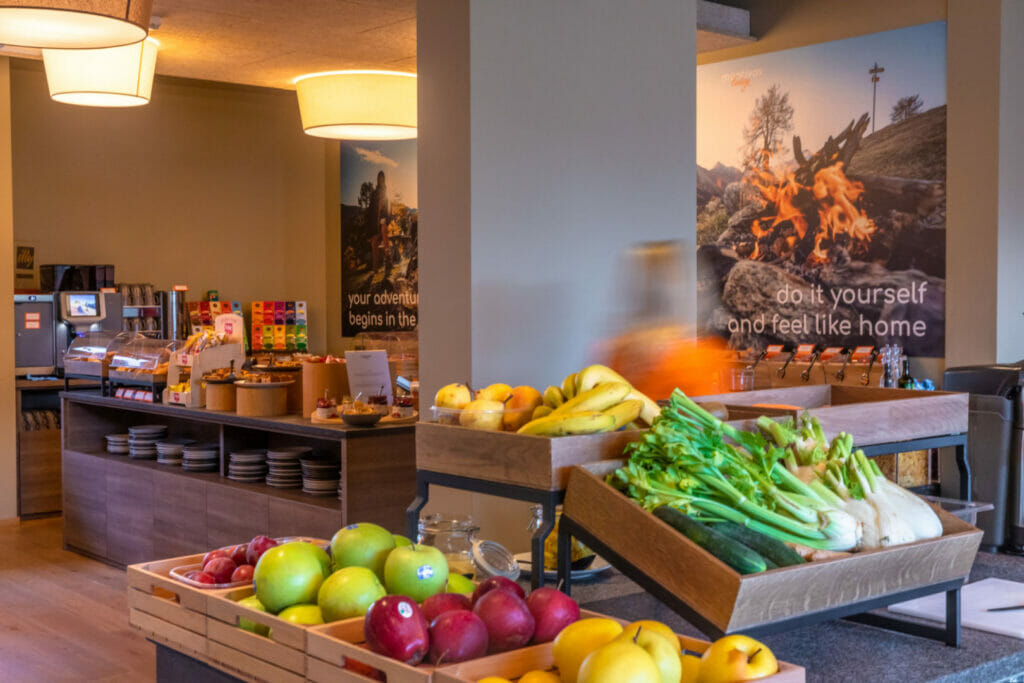 Frühstücksraum im Montivas Lodge