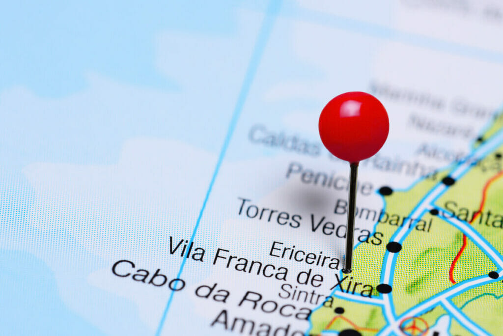 Standort von Ericeira auf Karte