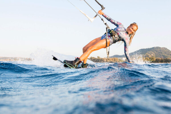 Kitesurferin in Trianda