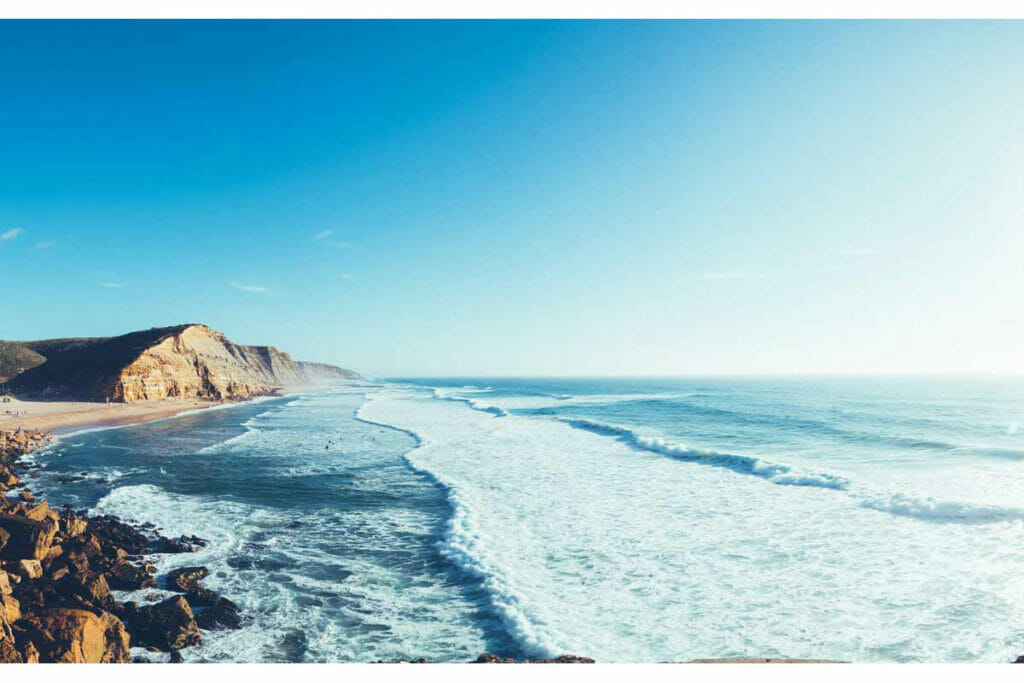 Sea and beach in Portugal