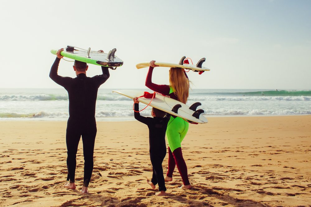 Familien-Surfurlaub